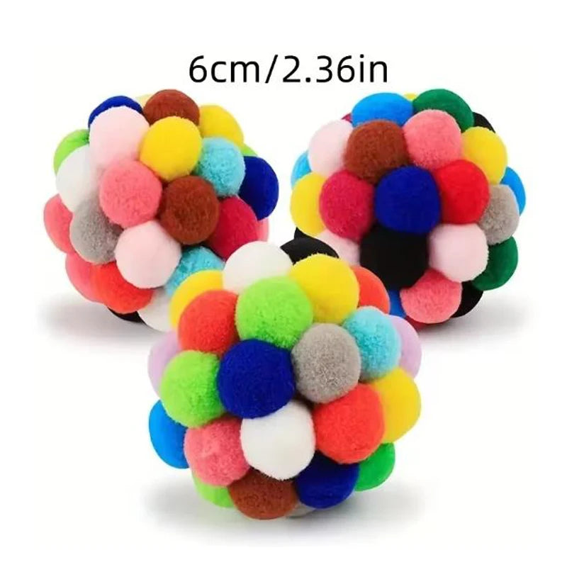 Plush Pompom Bell Ball