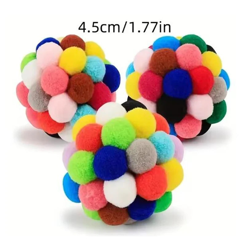 Plush Pompom Bell Ball