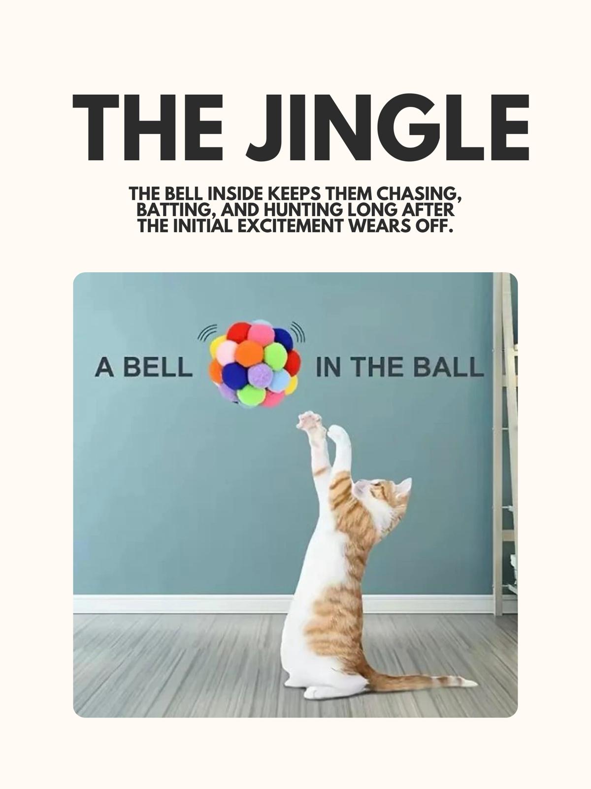 Plush Pompom Bell Ball