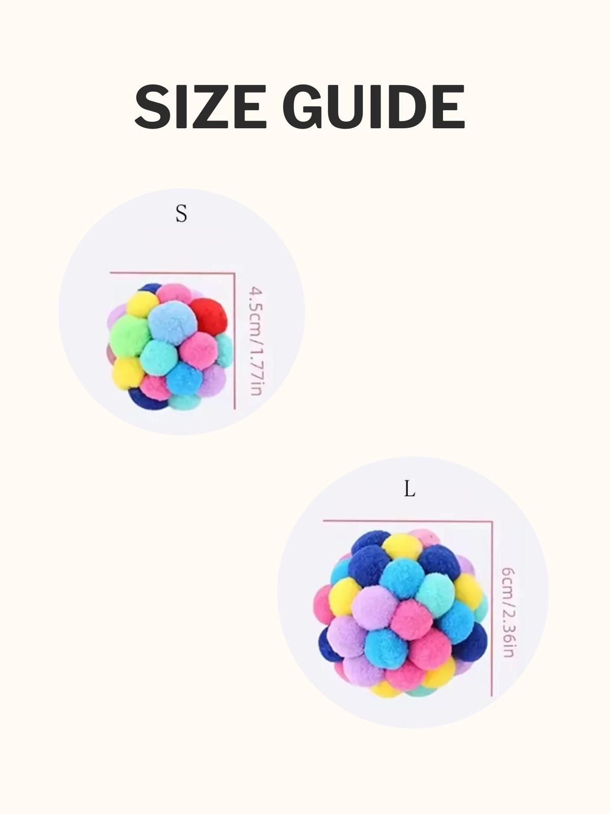 Plush Pompom Bell Ball