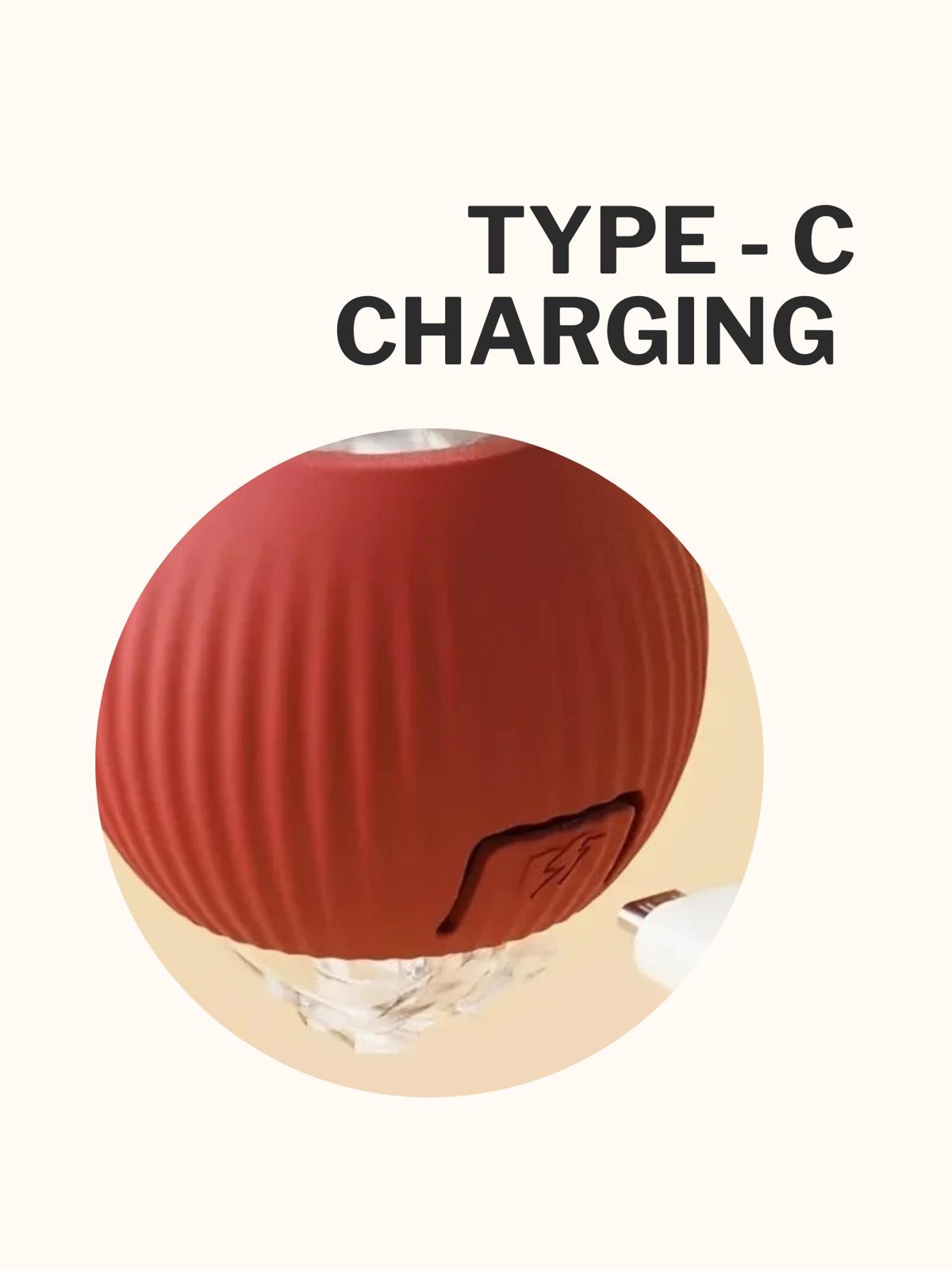 Interactive Motion Sensor Cat Toy Ball with Faux Tail