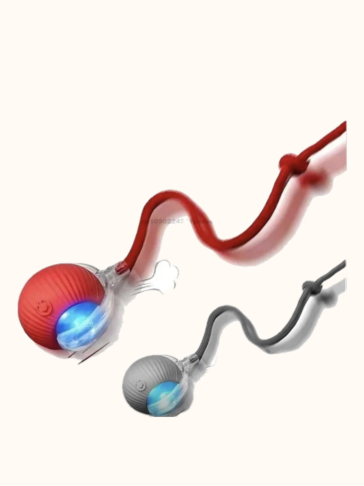 Interactive Motion Sensor Cat Toy Ball with Faux Tail