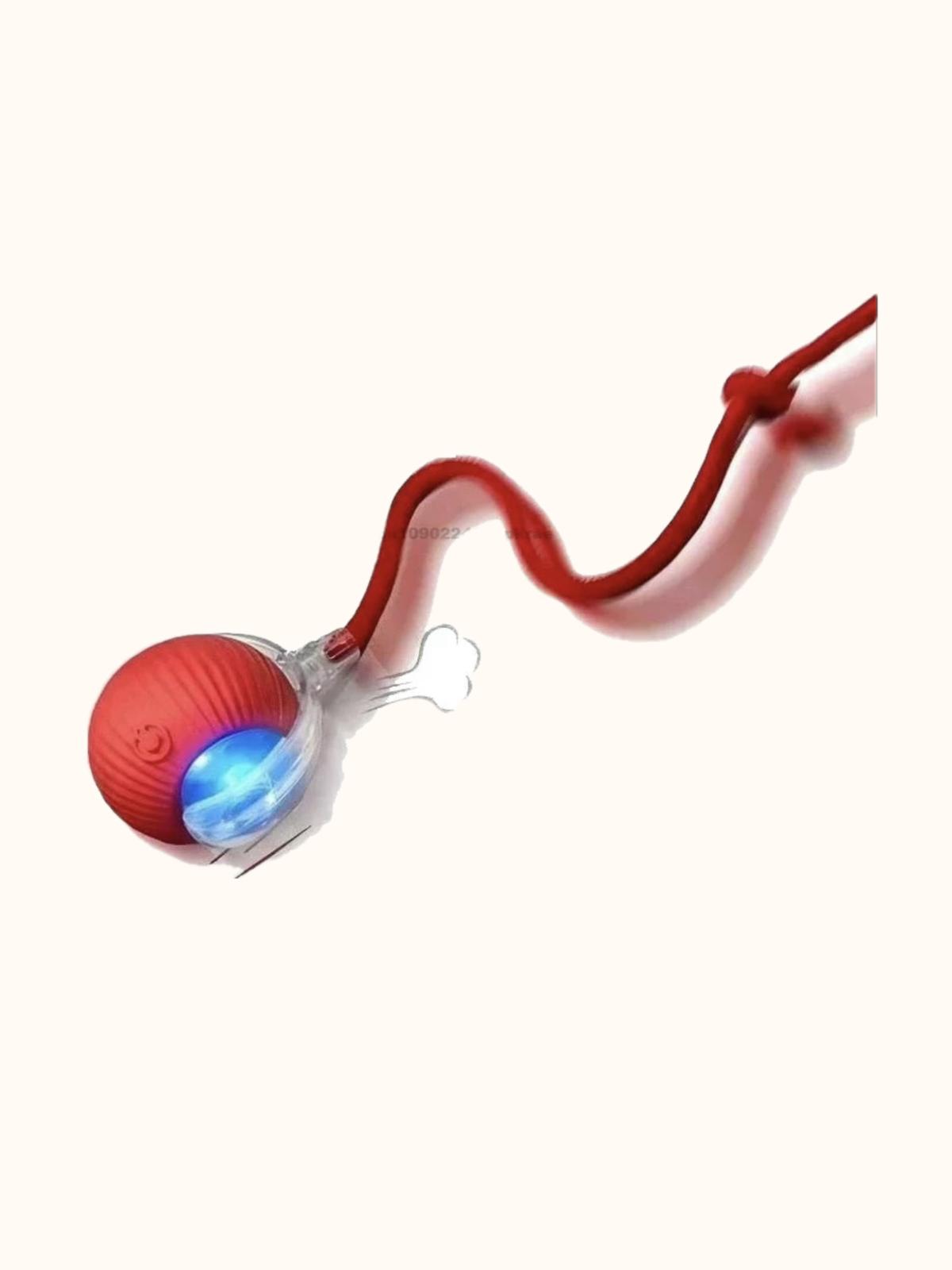 Interactive Motion Sensor Cat Toy Ball with Faux Tail