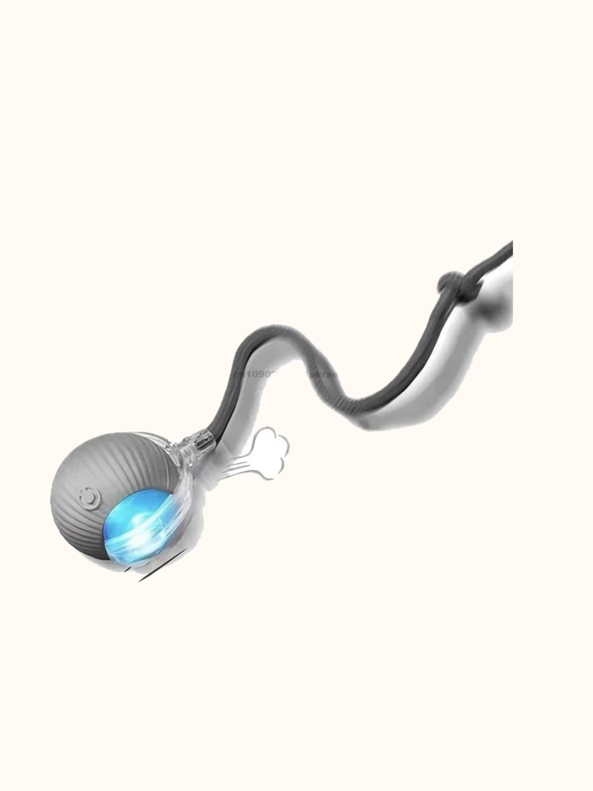 Interactive Motion Sensor Cat Toy Ball with Faux Tail