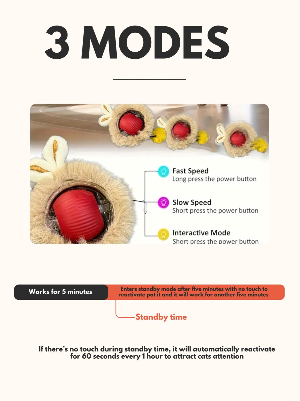 Cat interactive hunt ball and cover