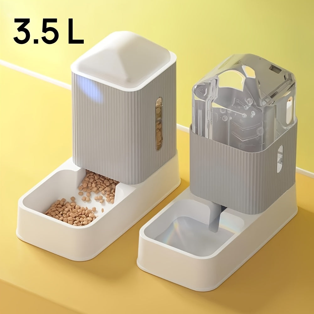 Automatic Dog/Cat Feeder and Water Dispenser Combo